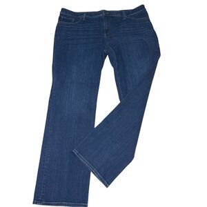 Chico So Slimming‎ Girlfriend straight leg jeans size 16 stretch soft classic